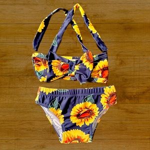 Infant Swimsuit Sunflowers